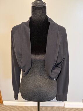 Joy Lab Black Cropped Open Front Shrug | Size M | Athletic Layering Jacket